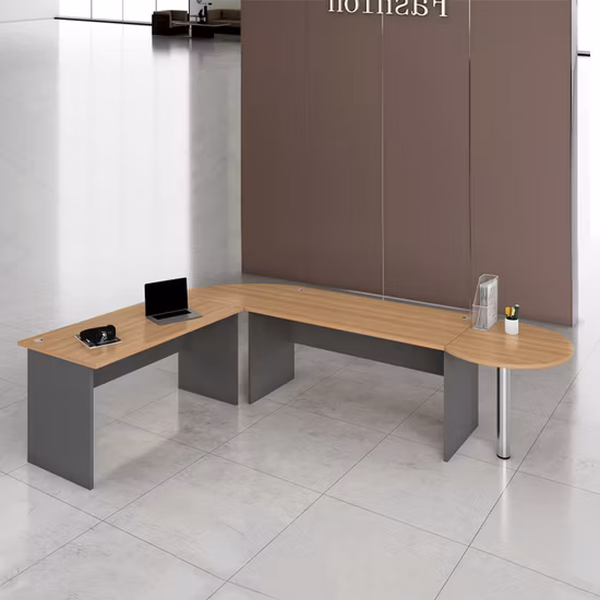 Factory Wholesale Classic Cherry Wooden Staff Computer Study Office Table